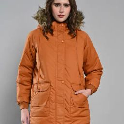 Izel Tan Regular Fit Jacket-image-35