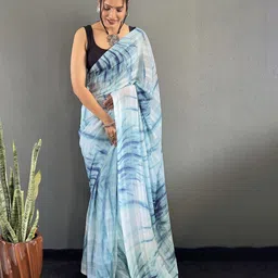 HERE&NOW Tie and Dye Ready to Wear Saree-image-57