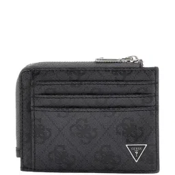 GUESS Black Logo Leather Bi-Fold Wallet-21