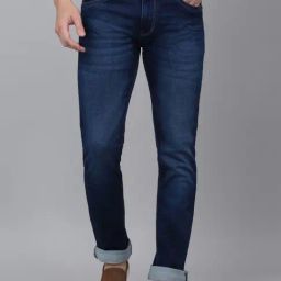 Cantabil Blue Regular Fit Jeans-image-79