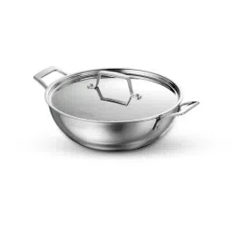 Tramontina Steel Stainless Steel Triply Kadai-image-30