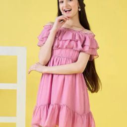 StyloBug Girls Pink Dress-image-51