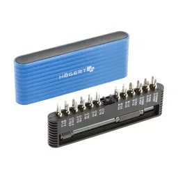 Hogert Technik Alloy Steel Screwdriver Bit Set, HT1S273 (Pack of 25)-79