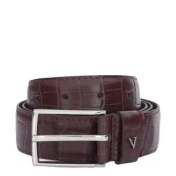 The Vertical Brown Leather Formal Belt for Men-image-5