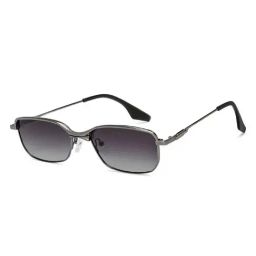 Vincent Chase Grey Rectangular Polarised and UV Protected Lens Unisex Sunglasses-13