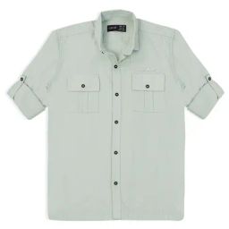 Cavio Boys Light Green Solid Full Sleeves Shirt-image-98