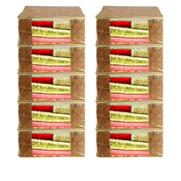 AMAK INC Brown Fabric Multi-Utility Wardrobe Organisers-picture-42