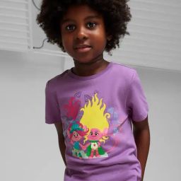 Puma Boys Purple Cotton Printed T-Shirt-image-7