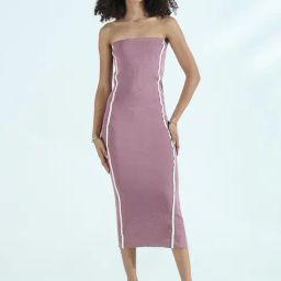 Showoff Mauve Regular Fit Dress-18