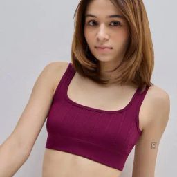 Superstar by Westside Burgundy Textured Padded Bra-image-87