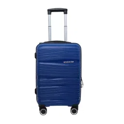SWISS MILITARY Swirl 41 L Navy Blue Polypropylene (PP) Trolley Bag, SWIRL_HTL121_NVY_55CM-image-35
