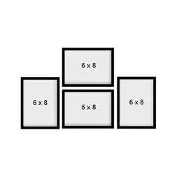 eCraftIndia Memory Wall Collage Photo Frame - Set of 4 Photo Frames for 4 Photos of 6'x8' image 4
