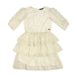 Allen Solly Junior Cream & Blue Cotton Printed Frock Dress-image-25