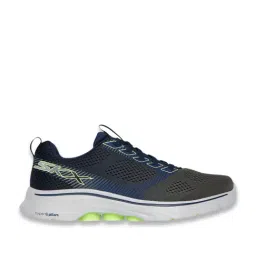 Skechers Men's GO WALK 7 - HAHN Navy Lime Walking Shoes-image-82