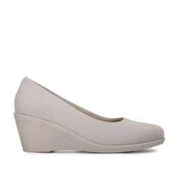 Inc.5 Women's Grey Wedge Pumps-image-5