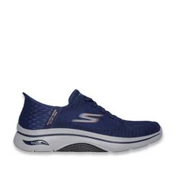 Skechers Men's GO WALK ARCH FIT 2.0 - GRAND Navy Orange Walking Shoes-42