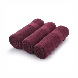 Himeya Red 3 Pieces Pure Cotton 500 GSM Bath Towels-picture-42