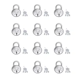 Harrison 40 mm Steel Chrome Plated Padlock with 3 Keys (Pack of 12)-20