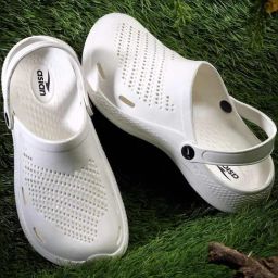 Asian Men's White Back Strap Clogs-picture-11