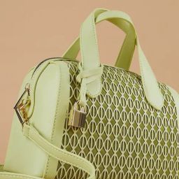 Ginger by Lifestyle Lime Green Textured One Size Handbag-picture-1