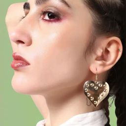 Sohi Gold Plated Casual Designer Stone Drop Earrings image 2