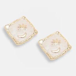 Sohi Gold Plated Party Designer Stud Earrings image 4