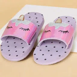 Pantaloons Junior Kids Lilac Slides-picture-16