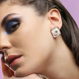 Sohi Gold Plated Party Designer Stud Earrings image 2