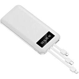 PremiumAV Power Bank 10000 mAh 3 Output Ports, 3 Input Options White-6