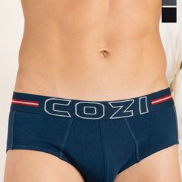 Lux Cozi Pack Of 3 Men AssortedMid-Rise Brief COZI_1124_LUXURY_AST1_3PC-image-42