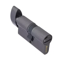 Decorio Mortise Pin Cylinder One Side Knob 70 mm Matt Black Finish, 35151034.08-3
