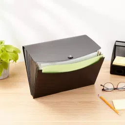 GENERIC Black Expanding Folder File for A4 Paper with 13 Pockets image 4