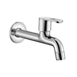 Parryware Pluto Wall Mounted Long Body Bib Cock Silver, G3871A1-2