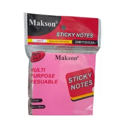 GENERIC 3x3 inch Multi Neon Sticky Notes Pack of 4 (100 Sheets Per Pack), 400 Sheets-94