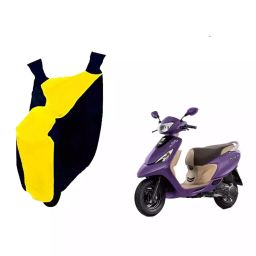 Auto Pearl Waterproof Two Wheeler Cover For TVS Zest (Yellow & Blue)-image-67
