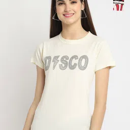 Dreambe Women Typography Printed T-shirt-picture-34