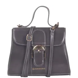 Giordano Grey Solid Medium Handbag-9