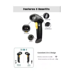 KODEWELL Wireless CCD Handheld Barcode Scanner, MJ2818(C) image 2