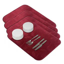 Kuber Industries 4-Pcs Maroon Non Slip Dish Drying Mats-image-85