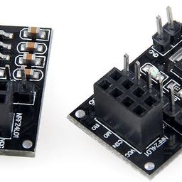 10PCS 3.3V 8Pin NRF24L01 WiFi Wireless Transceiver Wireless Module Development Board Wireless Socket Transceiver Module Pinboard 8 Pin Socket Breakout Adapters Plate Board Compatible with RaspberryPi image 5