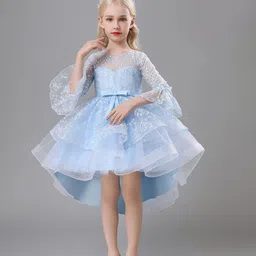 JC SPARKLE Bell Sleeve Fit & Flare Dress-image-55