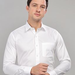 Infinity Trnd Men Comfort Spread Collar Solid Cotton Formal Shirt-image-51
