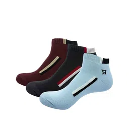 PRASTHAN Men Pack Of 3 Cotton Ankle Length Socks-46