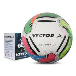 Vector X Trident Plus Thermofused Emobsed PU for Professional Player Football Soccer Ball (Size: 5)-0