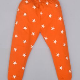 Kiwi 100% Cotton Stars Printed Joggers - Orange-image-59
