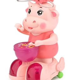 YAMAMA Musical Toys For Kids Cow Spinning Flash Drummer Toys With 360 Degree Universal Rotating Wheel Lights And Music Kids Toys For Babies And Toddlers - Multicolor-image-53