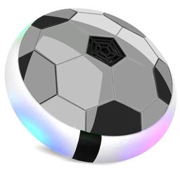 Kidsmate Indoor Hover Football | Electric Floating Air Soccer Ball with LED Lights & Soft Foam Bumpers - Grey-14