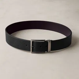 Carlton London Men Textured Leather Reversible Belt-picture-20