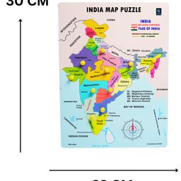 MetClap India Map Puzzle - Educational Geography Learning image 2