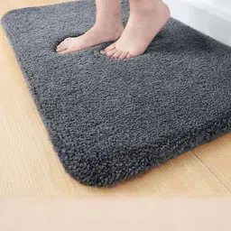 CROWN MATTINGS Grey 1400 GSM Cotton Bath Rugs-picture-39